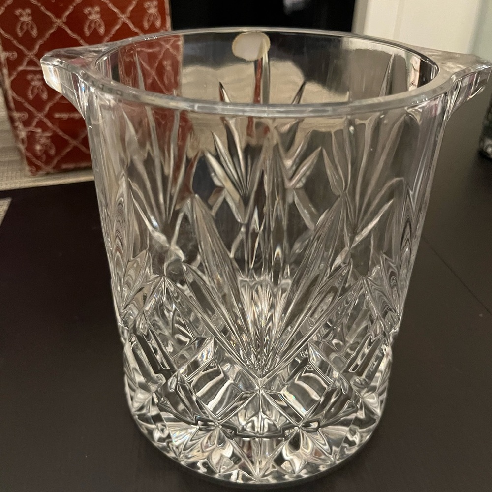 Vintage crystal champagne ice bucket